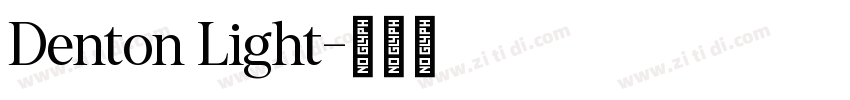 Denton Light字体转换